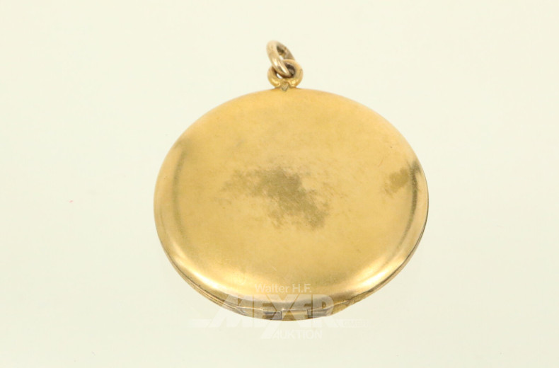 Kettenanhänger mit Eisernem Kreuz 1914, vergoldet