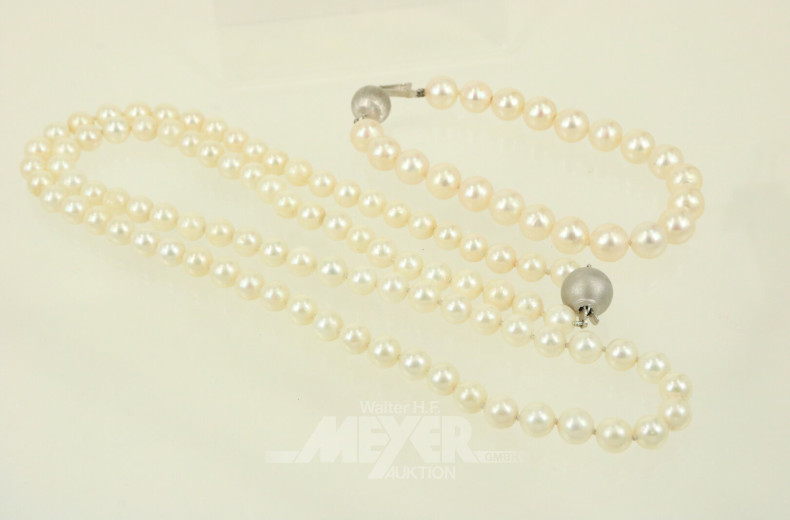 Zuchperlenkette mit 585er WG-Schließe