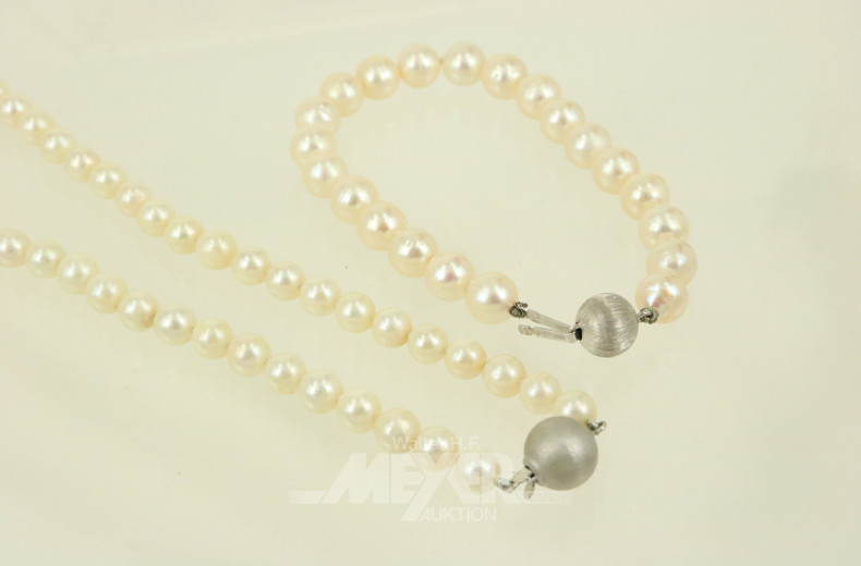 Zuchperlenkette mit 585er WG-Schließe