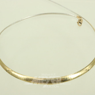 Schlangencollier in 585 GG mit Schließe in 333 GG