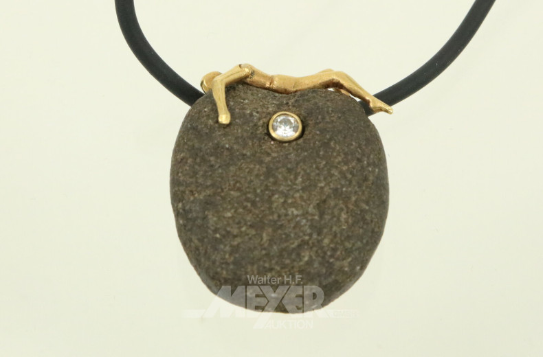 Halskette mit Kautschukband