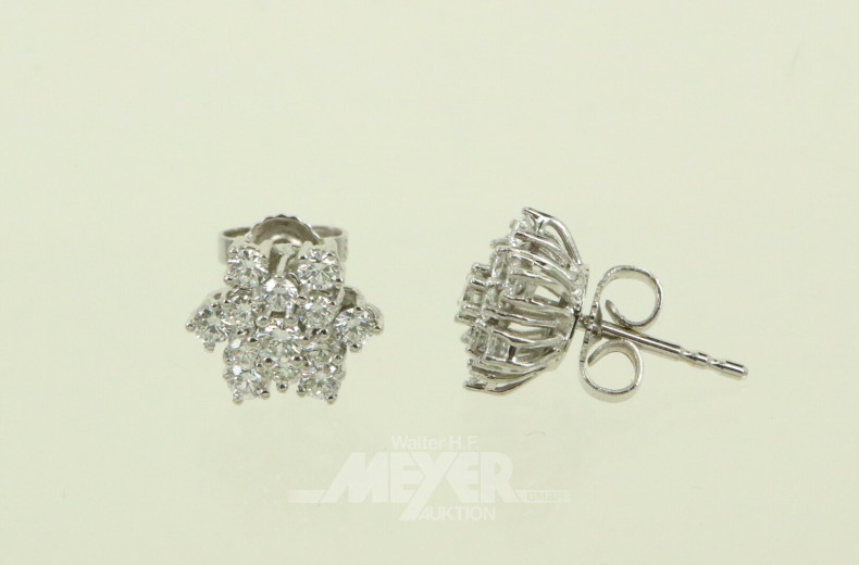 Paar Brillant-Ohrstecker