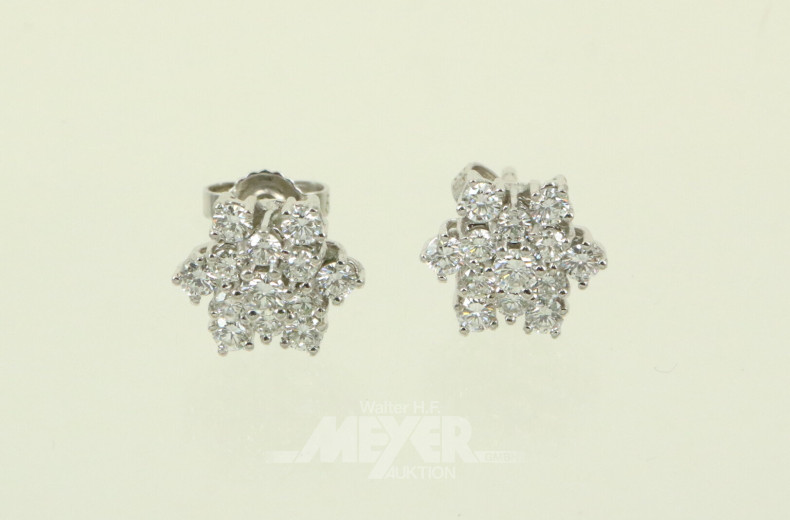 Paar Brillant-Ohrstecker