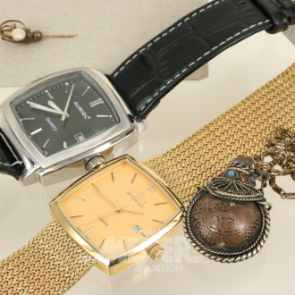 Konvolut, best. aus. 2 Herrenarmbanduhren,