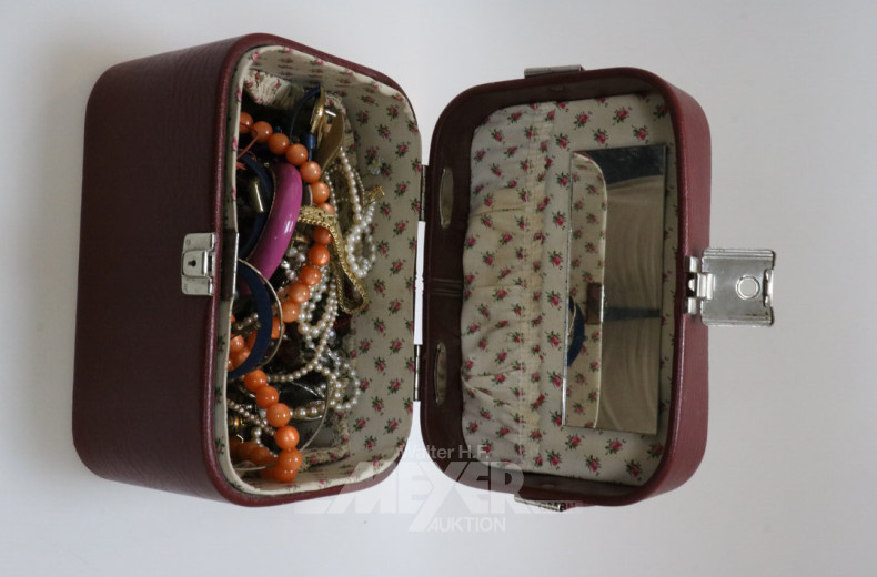 (Kosmetik)-Koffer mit div. Modeschmuck