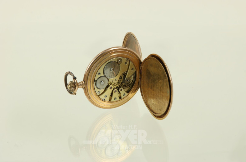 Taschenuhr, vergoldet