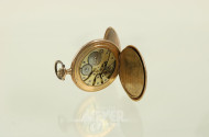 Taschenuhr, vergoldet