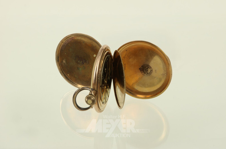 Taschenuhr, vergoldet