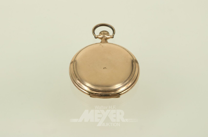 Taschenuhr, vergoldet