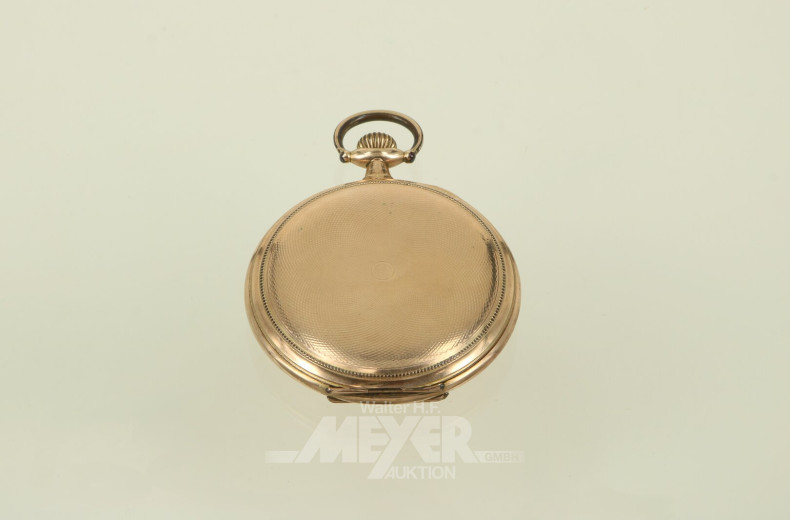 Taschenuhr, vergoldet