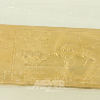 Gedenkprägung in Feingold '500 Deutsche Mark'