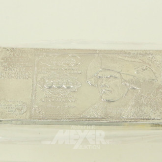 Gedenkprägung in Feinsilber '500 Deutsche Mark'
