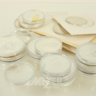 23 Silbermünzen, 925er