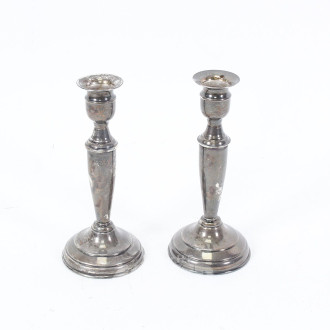 Paar Tischleuchter, 1-flammig