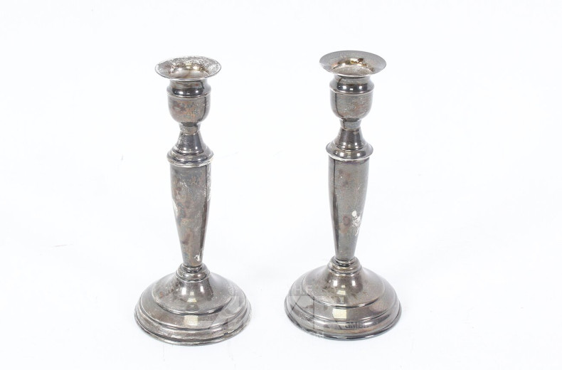 Paar Tischleuchter, 1-flammig