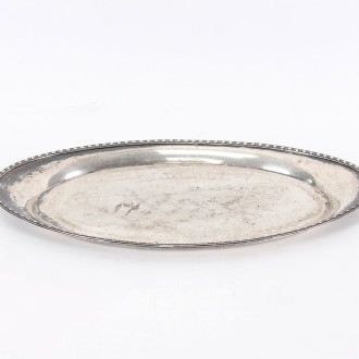 kl. Gläsertablett mit Kordelrand