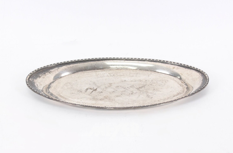 kl. Gläsertablett mit Kordelrand