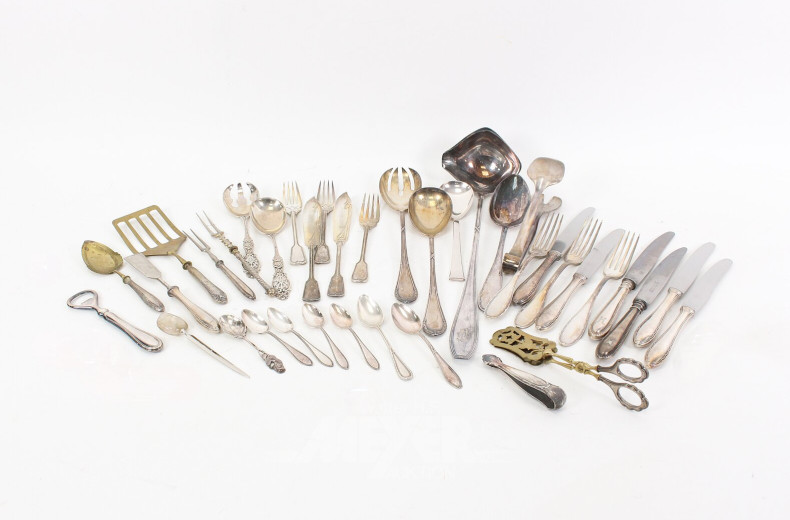 Posten div. Besteckteile