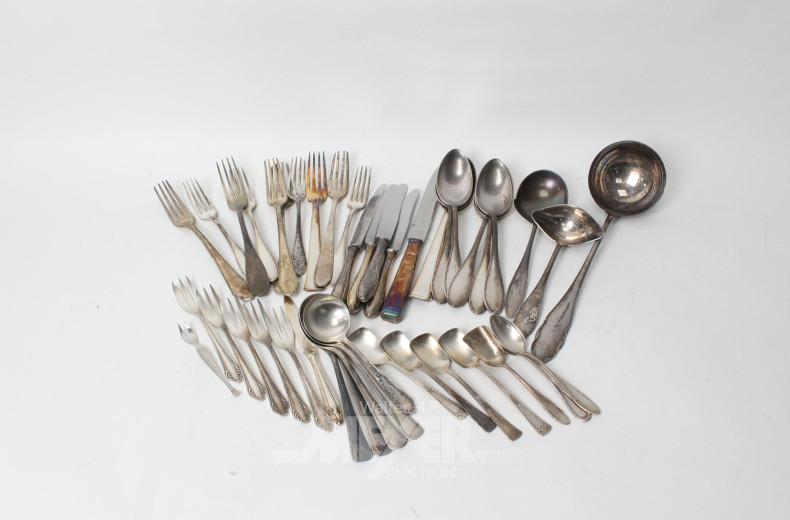 Posten div. Besteckteile