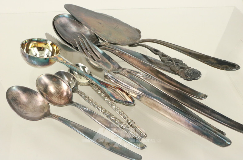 Posten div. Besteckteile