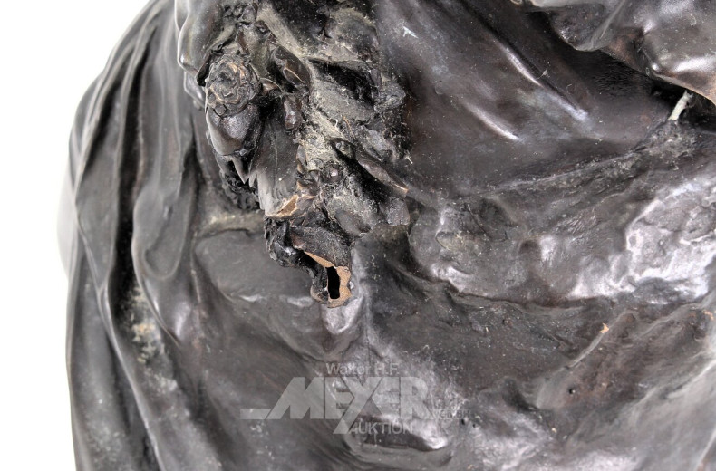 Skulptur,  Sitzende Frau