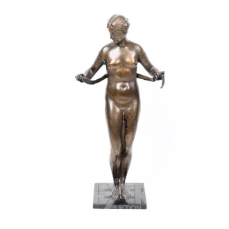 Bronzefigur "Weibl. Akt"