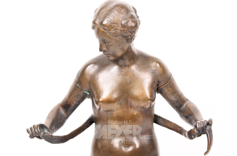 Bronzefigur "Weibl. Akt"