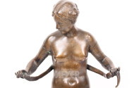Bronzefigur "Weibl. Akt"