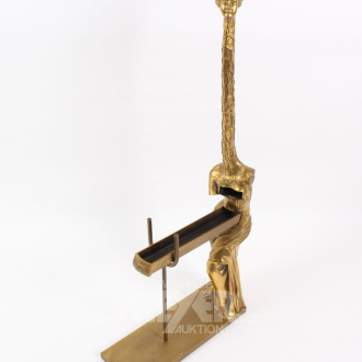 Bronzefigur 'Venus à la Giraffe', vergoldet