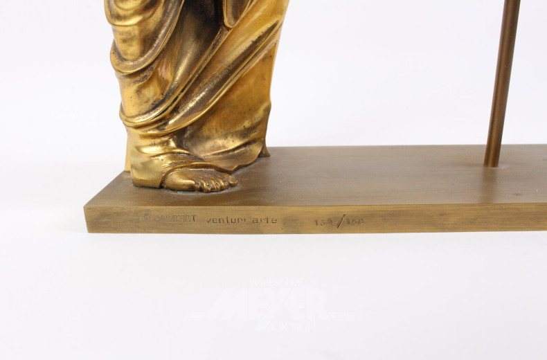 Bronzefigur 'Venus à la Giraffe', vergoldet