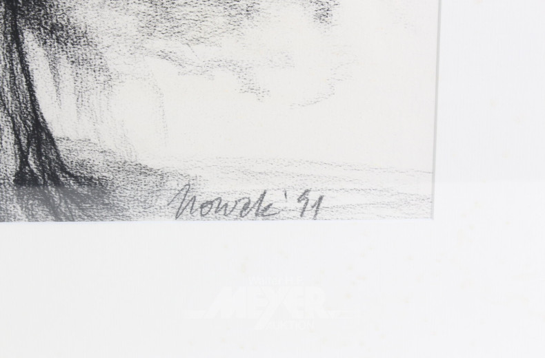 Kohlezeichnung 'Großer Baum'