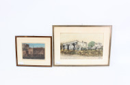 2 Druckgrafiken/Multiple "Städtische Ruinen"