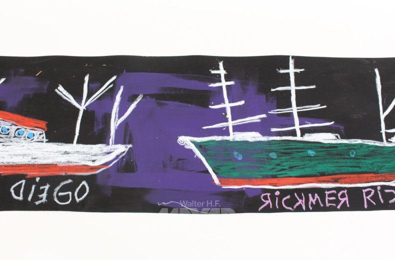 4-teilige Serie 'Bunte Schiffe in Groß und Klein'