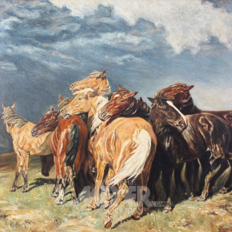 Gemälde "Wildpferde"