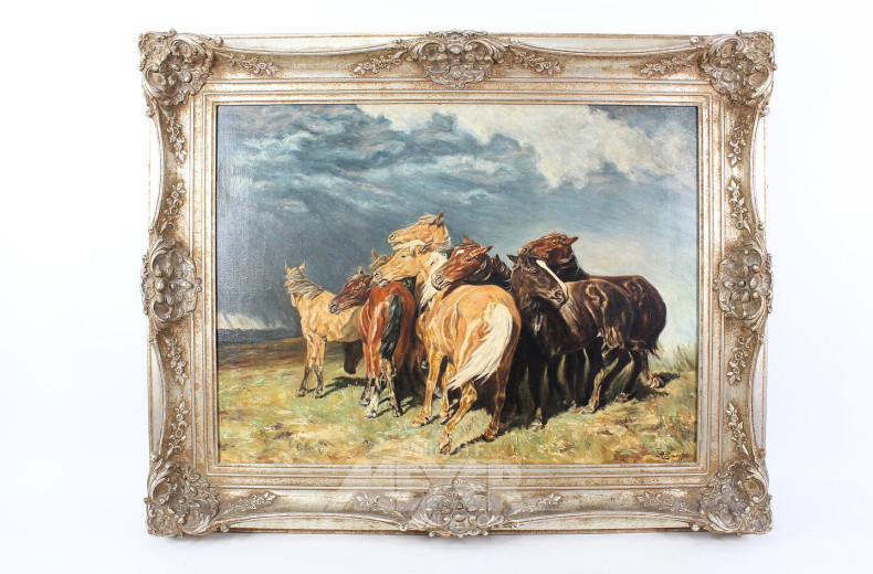Gemälde "Wildpferde"