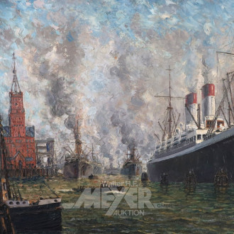 Gemälde 'Hamburger Hafen'