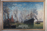 Gemälde 'Hamburger Hafen'