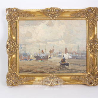 Gemälde "Hamburger Hafen"