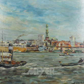 Gemälde "Hamburger Hafen"