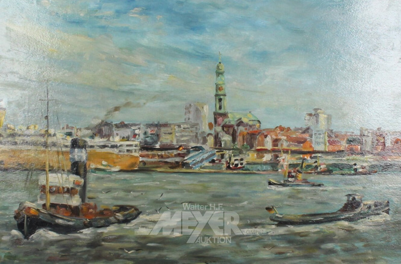 Gemälde "Hamburger Hafen"