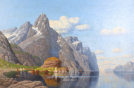 Gemälde "Fjordlandschaft"