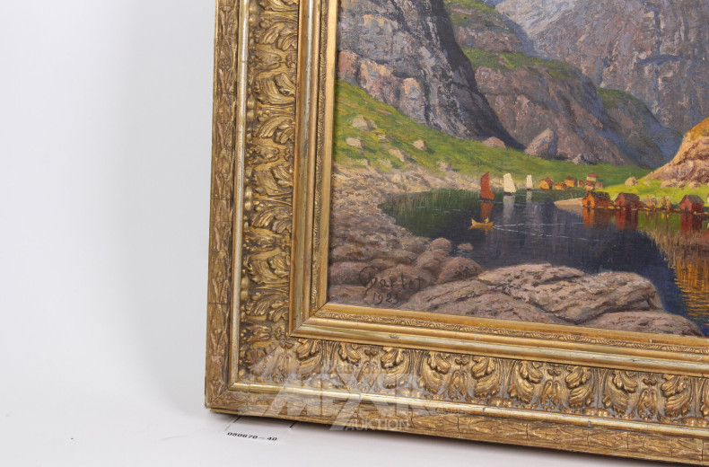 Gemälde "Fjordlandschaft"