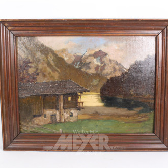 Gemälde "Ansicht einer Bergregion"