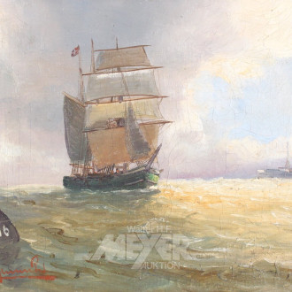 Gemälde "Segelschiff"