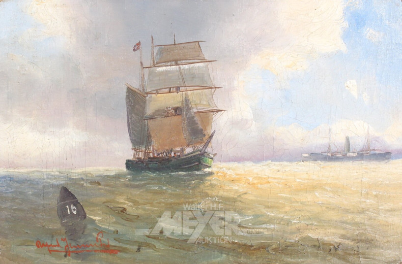 Gemälde "Segelschiff"