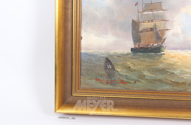 Gemälde "Segelschiff"