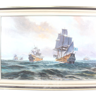Gemälde "Seeschlacht"