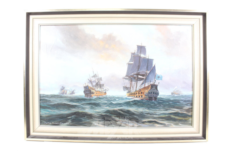 Gemälde "Seeschlacht"