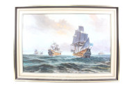 Gemälde "Seeschlacht"
