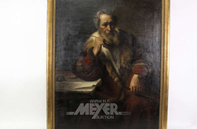 Gr. Gemälde 'Der Architekt'